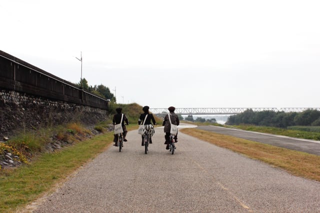 木曽川沿いのサイクリングロード