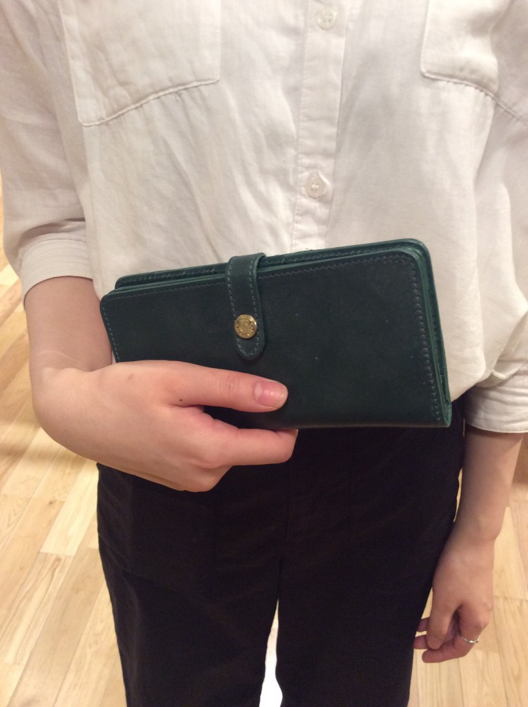 ROUND LONG PURSE/ボトルグリーン