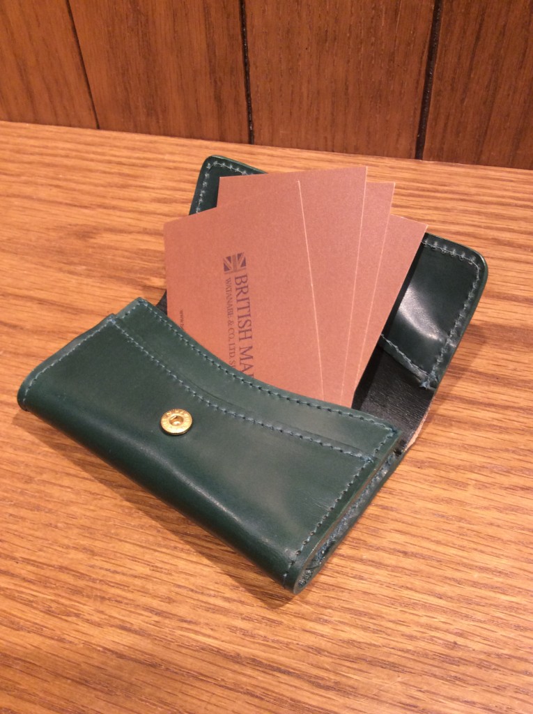 SLIM BUSINESS CARD HOLDER/ボトルグリーン