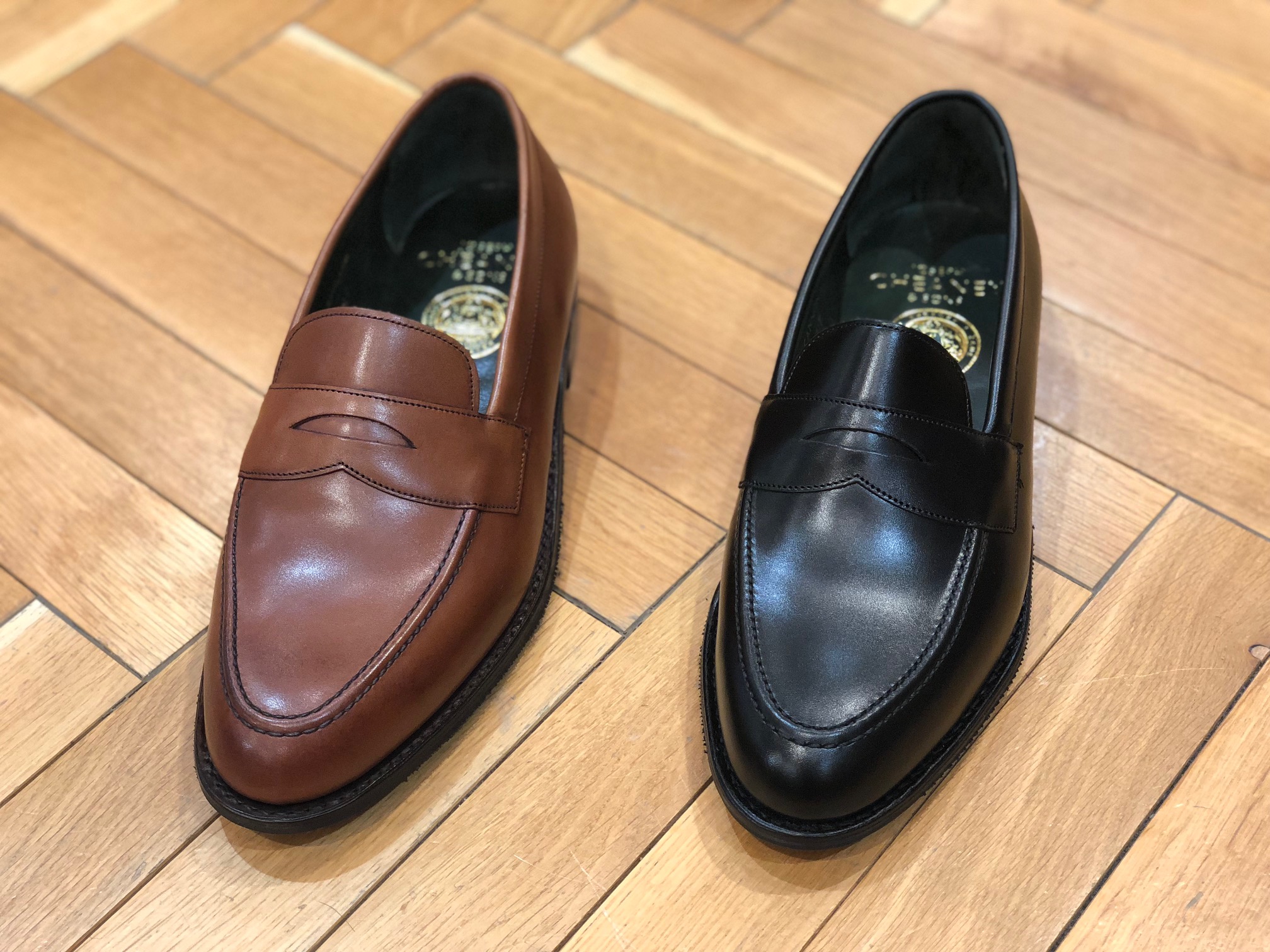 cheaney ローファー　cannon 黒　7 26.0cm相当