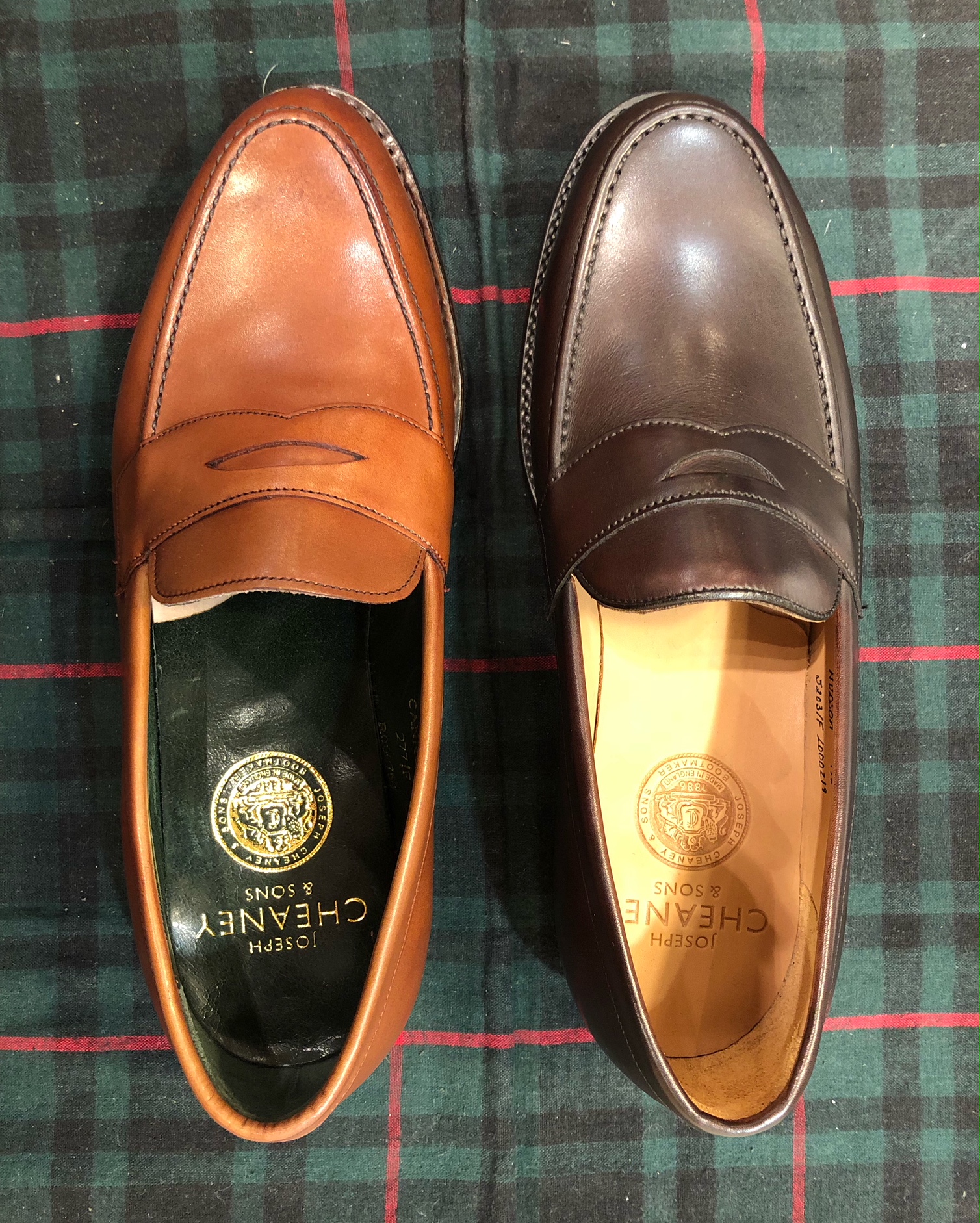 cheaney ローファー　cannon 黒　7 26.0cm相当