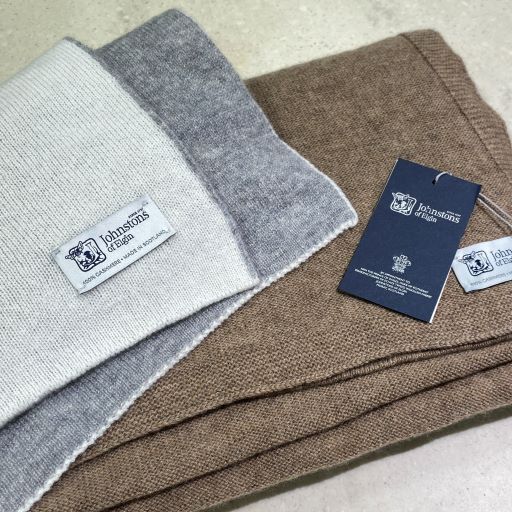 JOHNSTONS (E) ニットマフラー＆キャップ NEXT VINTAGE