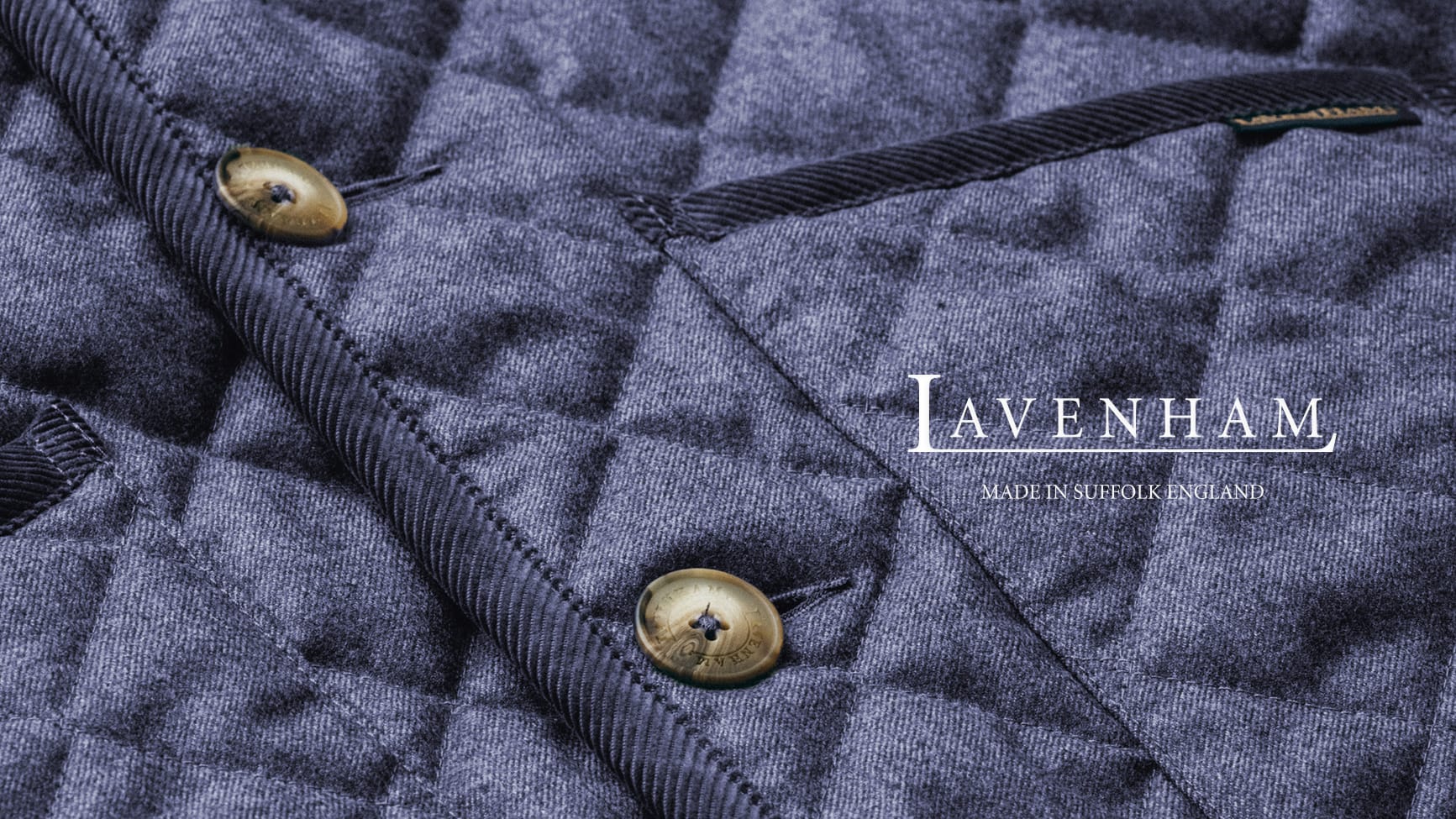 ラベンハム　LAVENHAM  ウール　キルティングコート