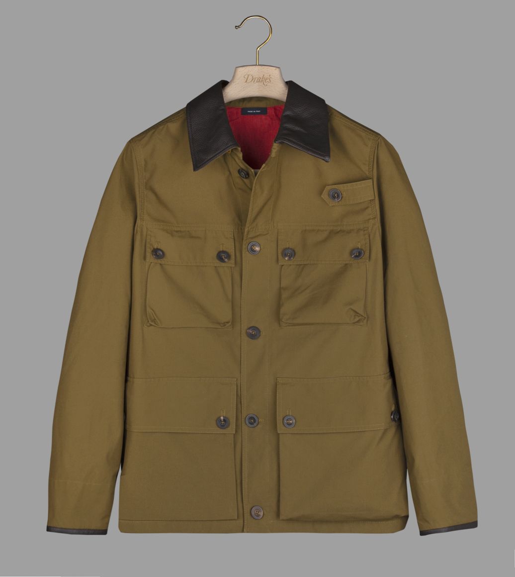 Khaki Cotton Tropical Stable Jacket