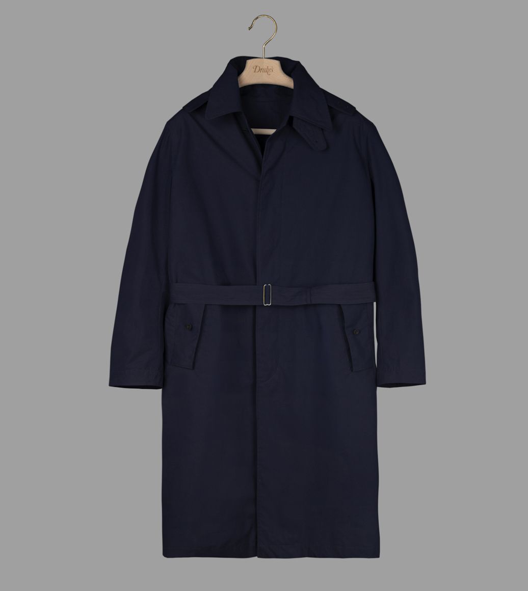 Navy Cotton Ventile City Raincoat