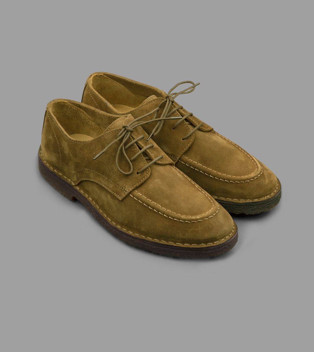 Chard Moc-Toe Derby Shoe Tobacco Suede