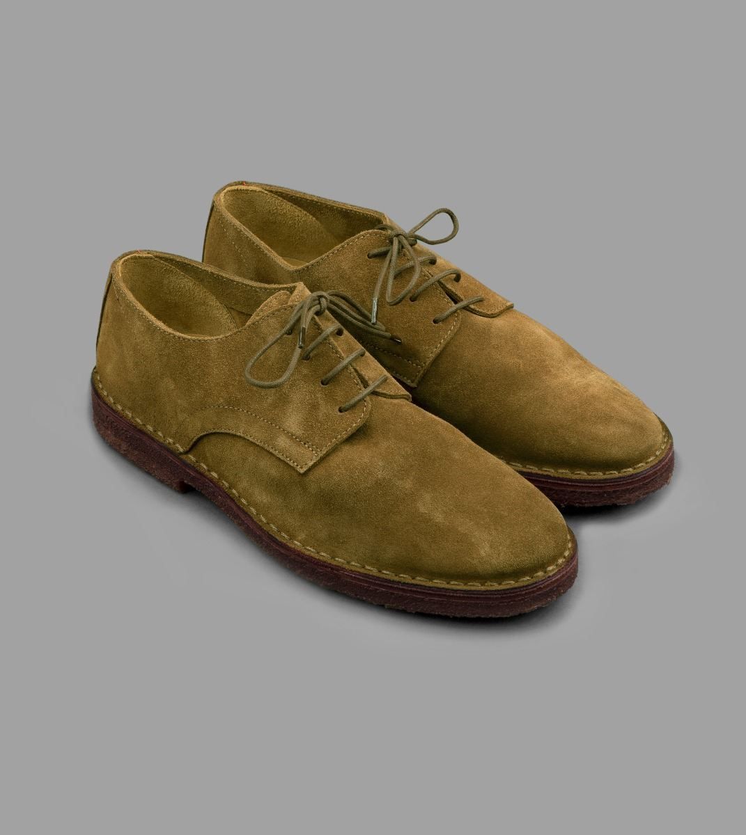 Wayford Plain Toe Derby Shoe Tobacco Suede