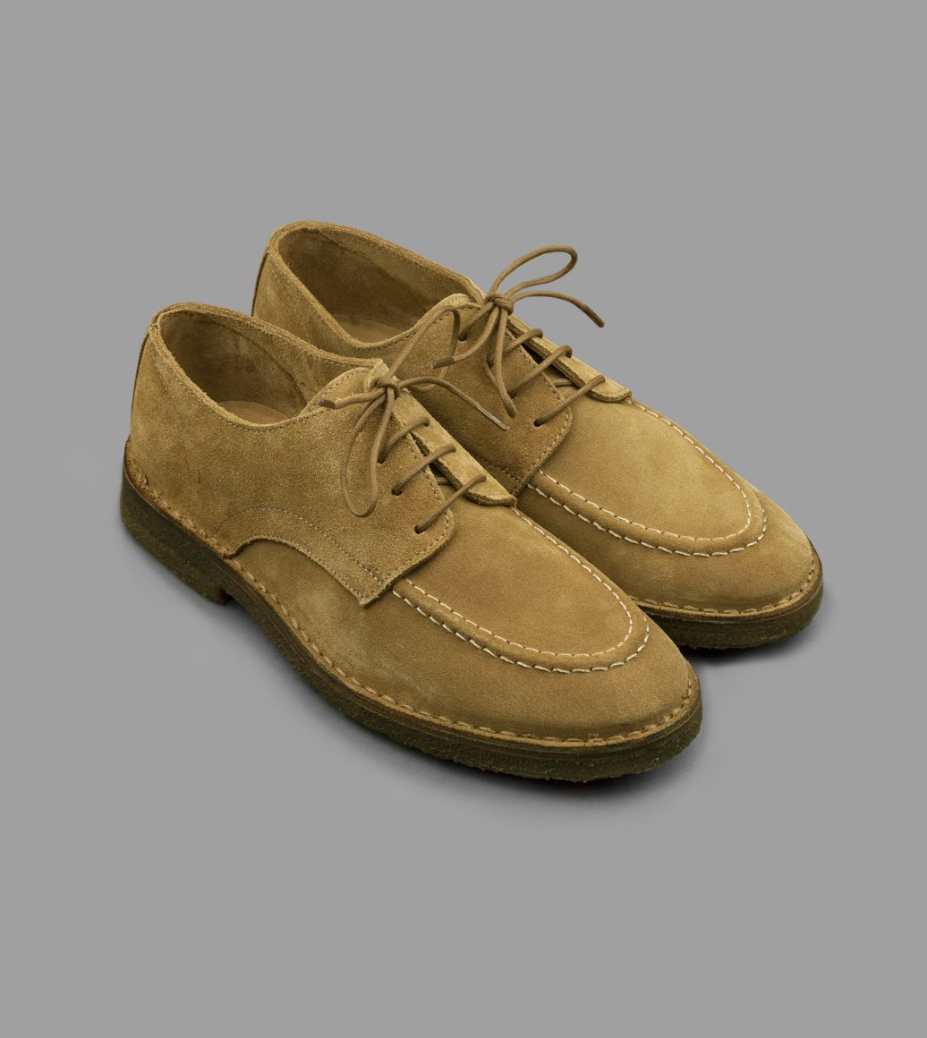 Chard Moc-Toe Derby Shoe Whiskey Suede