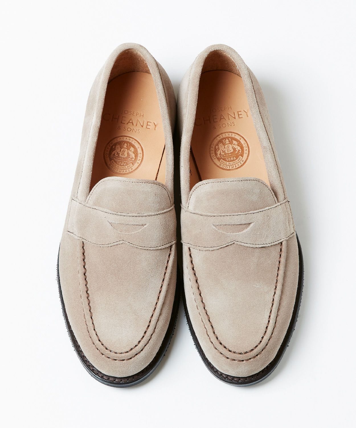 CHEANEY ジョセフ チーニー DOVER ドーバー スエード ローファー-