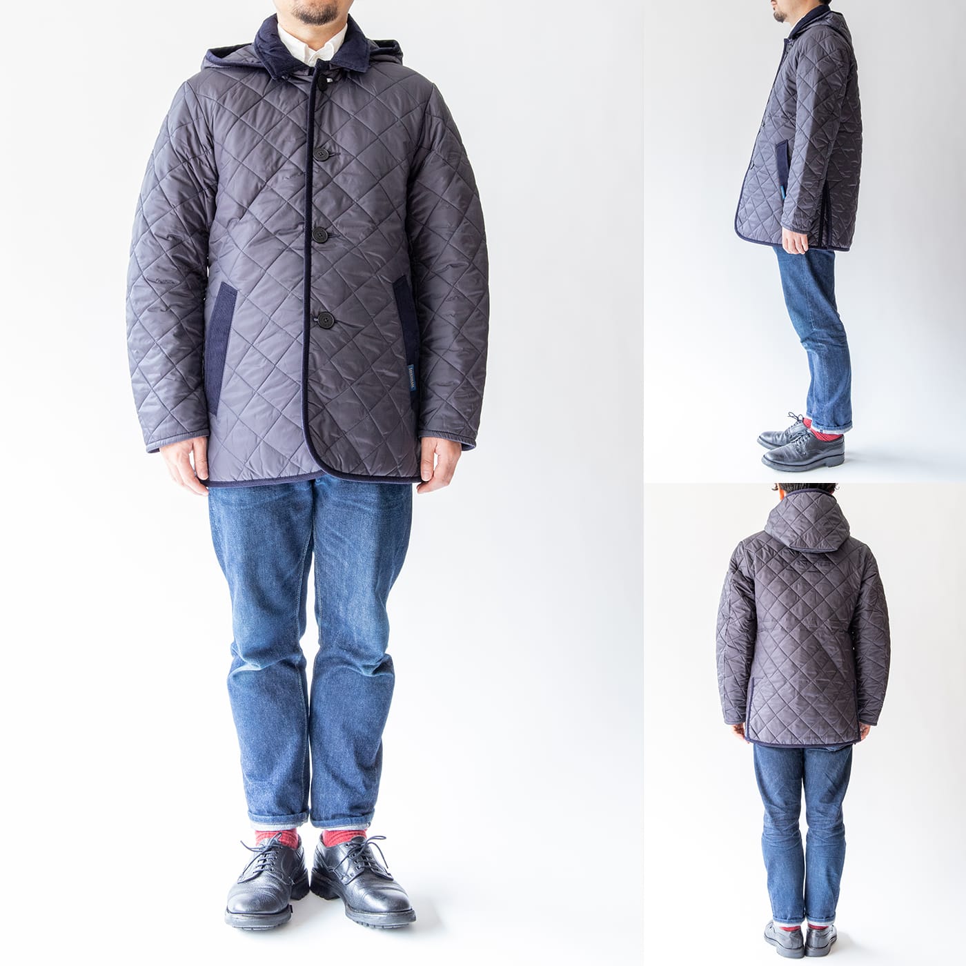 【別注】LAVENHAM ラベンハム DENSTON デンストン ネイビー 38