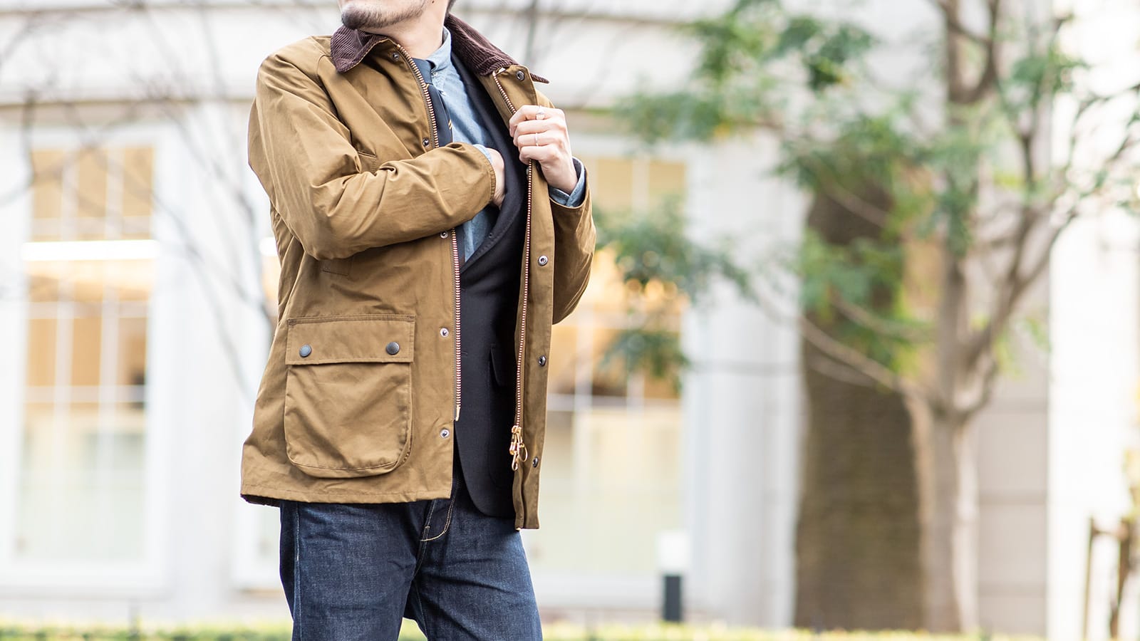 【状態良好】Barbour ビデイル　SL 36 ノンワックス