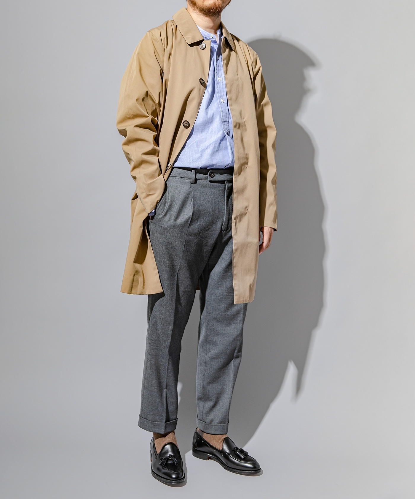 ロング丈コート「LORDEN（ローデン）」 × タッセルローファー「HARRY（ハリー）」