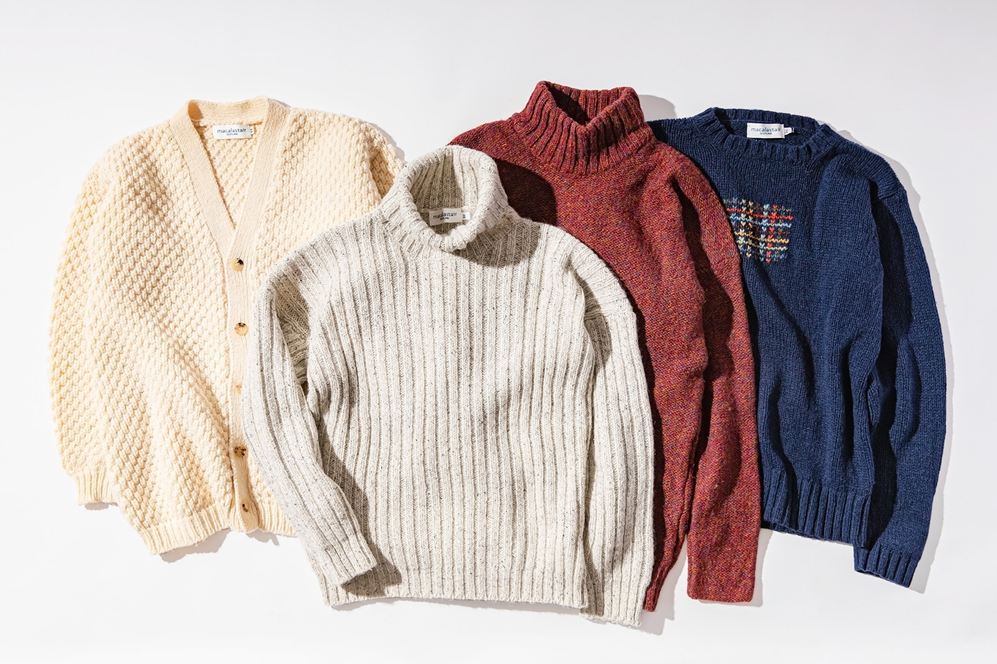 ブリティッシュメイド 札幌店 ブリティッシュウールを堪能できるマカラスターのセーター