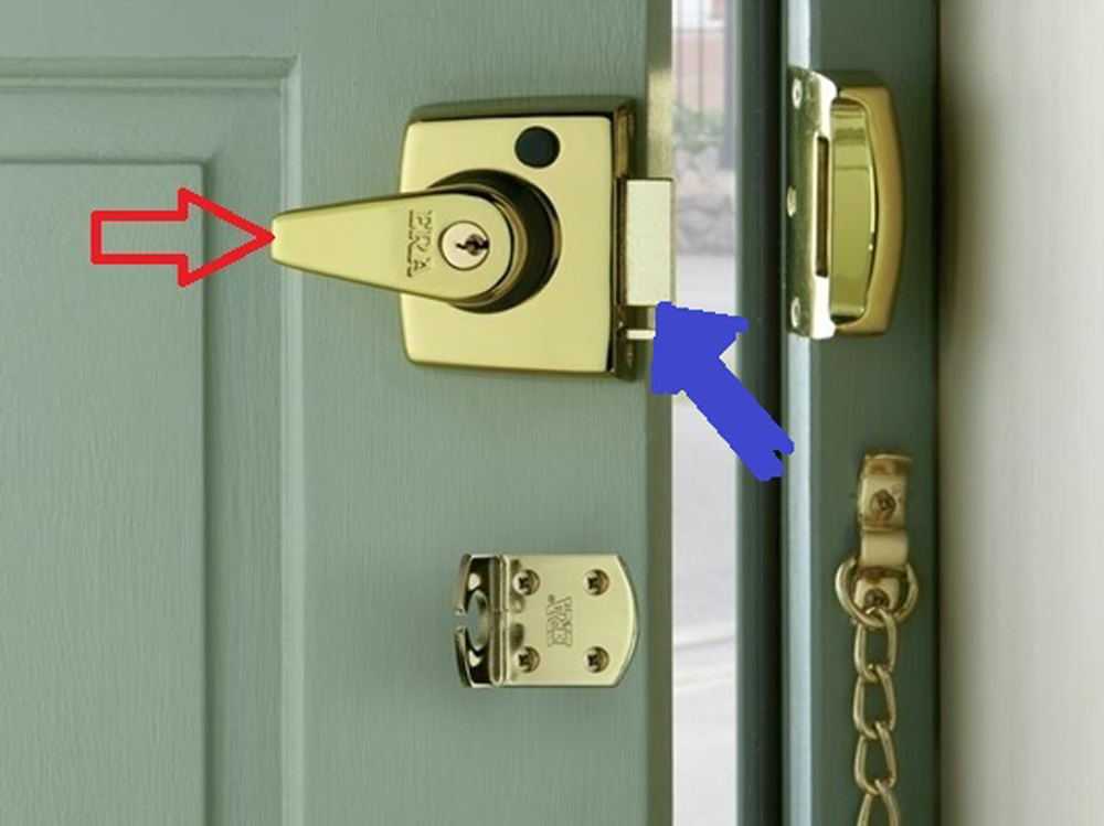 イギリスの家のドアの錠 ラッチ