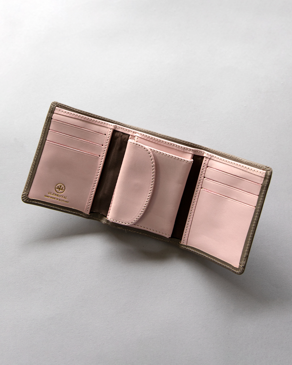 グレンロイヤル ペタルピンク コンパクト三つ折り財布（コインケース付き）全3色