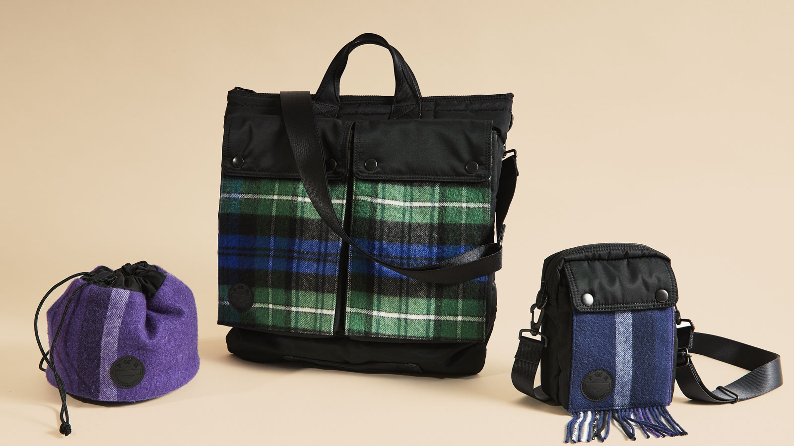 日本を代表する鞄メーカー「吉田カバン」の新たなブランド「POTR」と225周年を迎えるジョンストンズ オブ エルガンのコラボレーションアイテムが登場