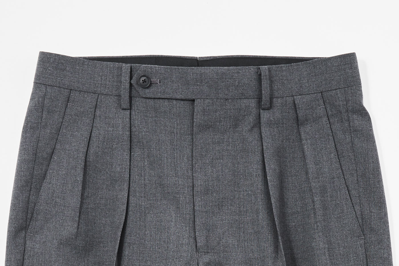 ブリティッシュメイド グレーオフィサーパンツ  ポーツマス BRITISH MADE Grey Wool Officer Pants