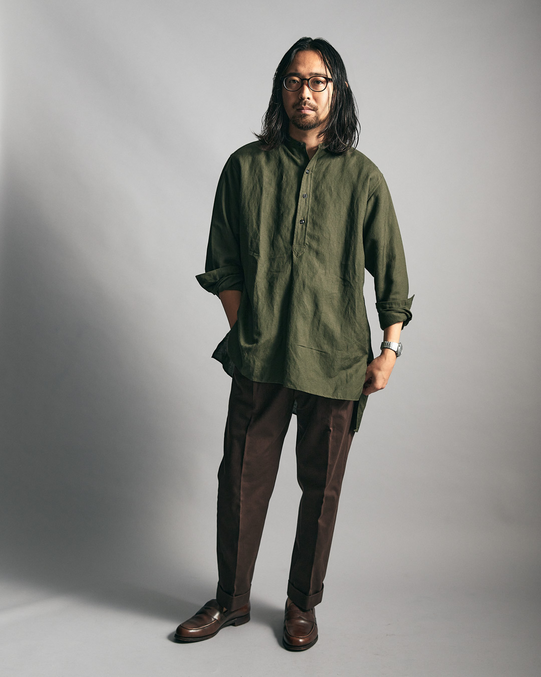 ブリティッシュメイド コットンドリル オフィサーパンツ  ポーツマス BRITISH MADE Cotton Drill Officer Pants