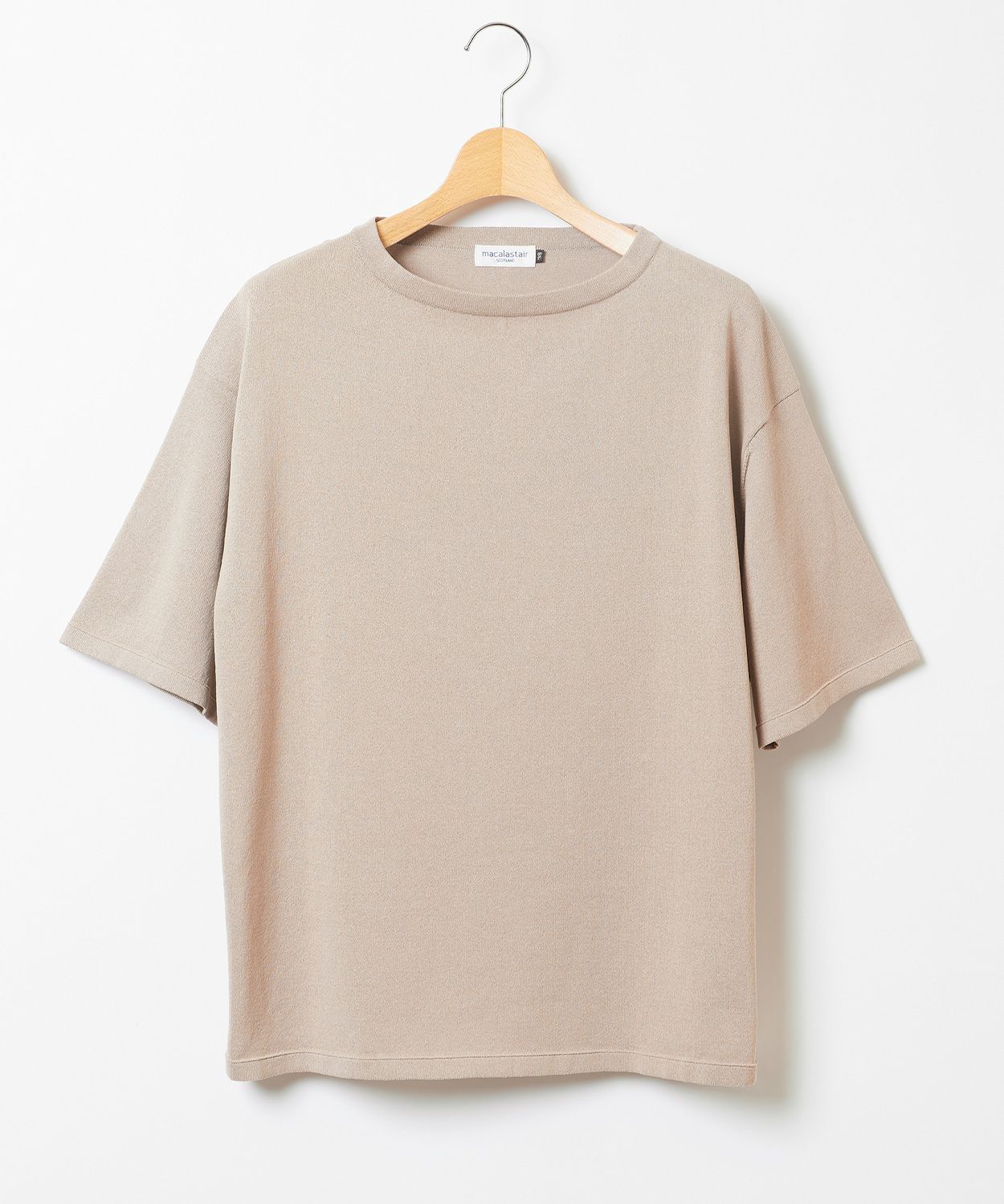 macalastair ボートネックニットTシャツ 全3色