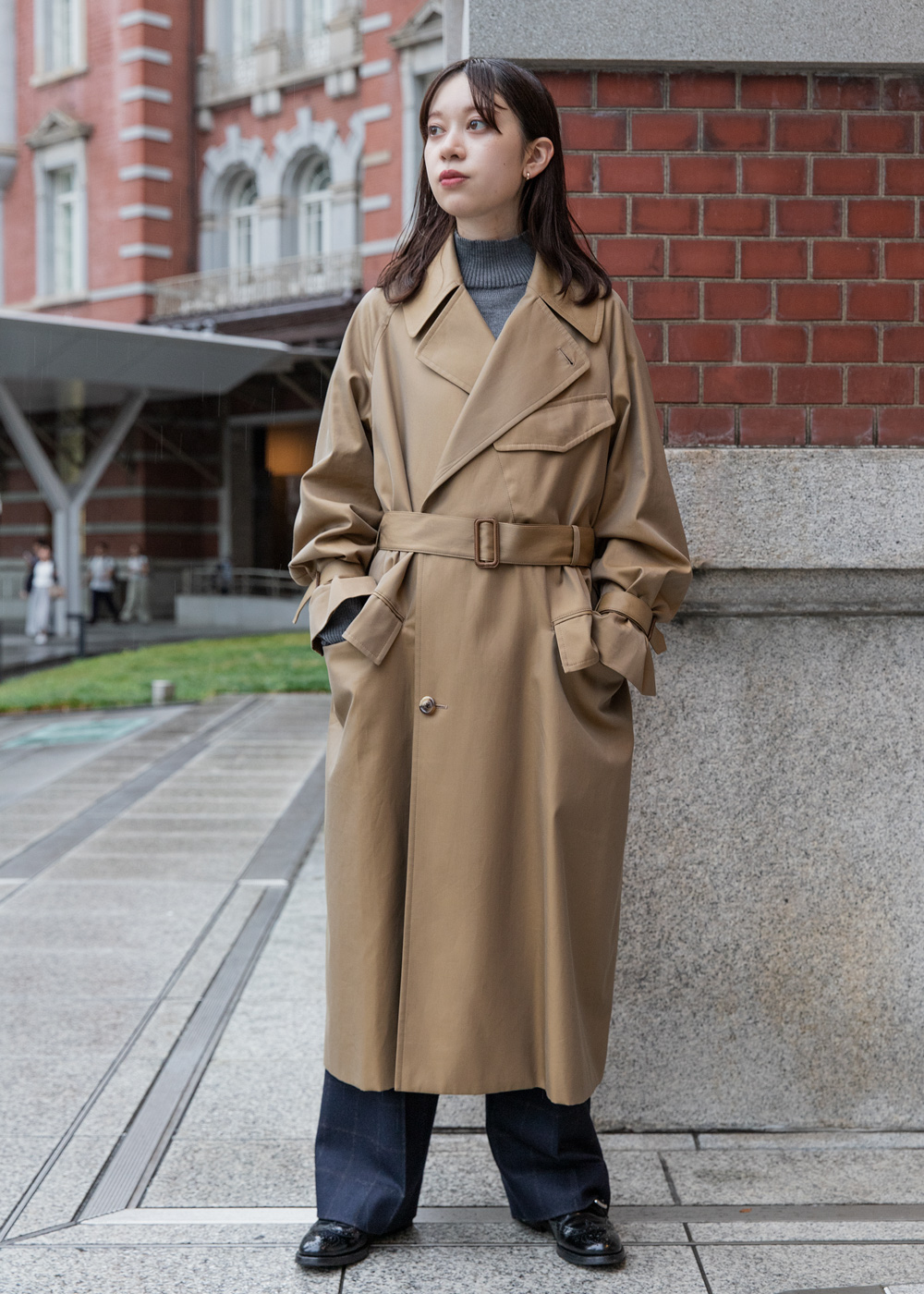 BRITISH MADE ブリティッシュメイド WOMEN にかもと瞳 モーターサイクルコート 23AW BEIGE