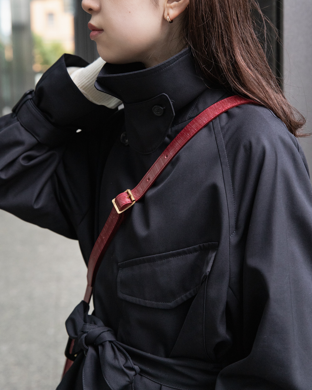 BRITISH MADE ブリティッシュメイド WOMEN にかもと瞳 モーターサイクルコート 23AW BLACK