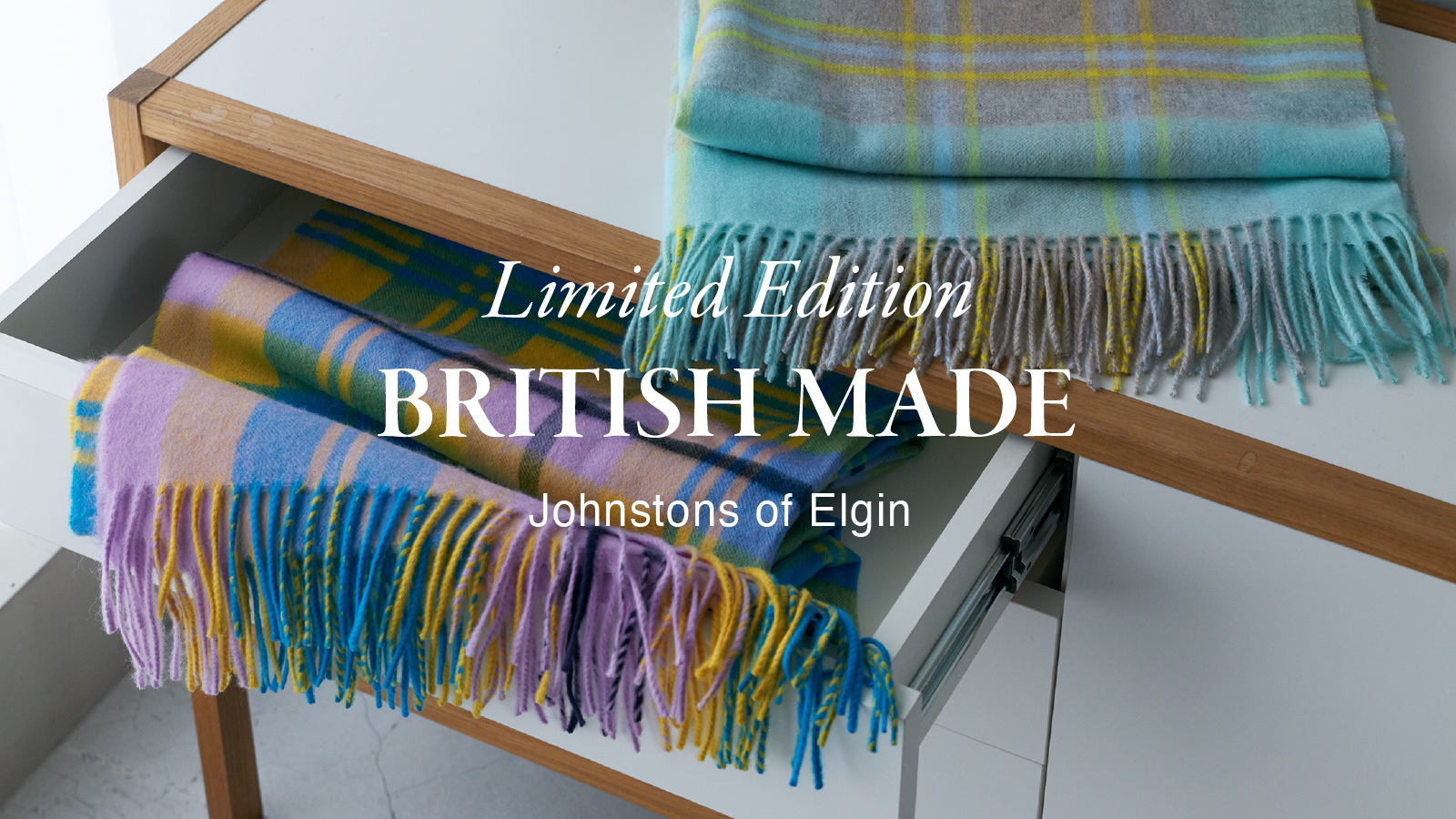 ジョンストンズ Johnstons of elgin ブリティッシュメイド 別注 2025 正規輸入代理店