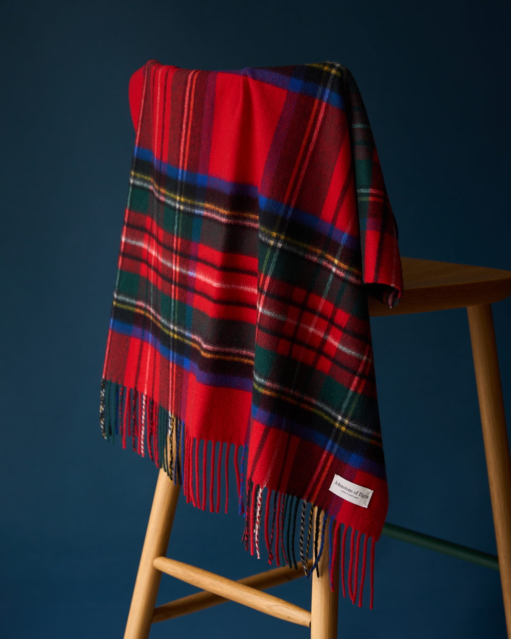 ジョンストンズチェックマフラー1