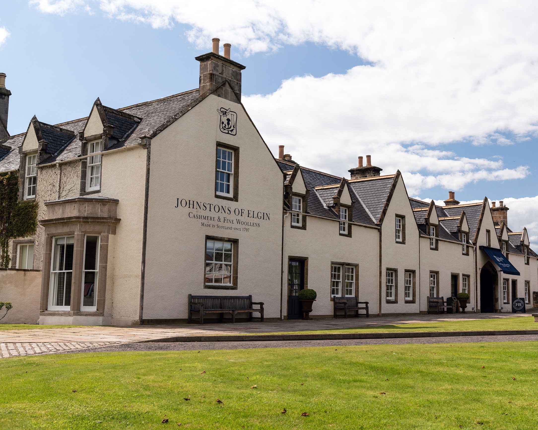 ジョンストンズチェックマフラー