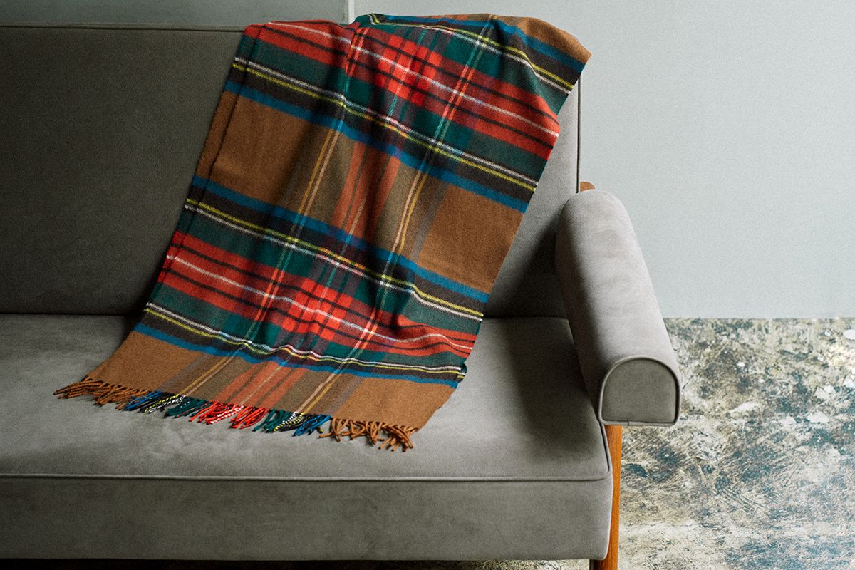 ブリティッシュメイド 別注ストール yuki ジョンストンズオブエルガン ゆきふぃるむ