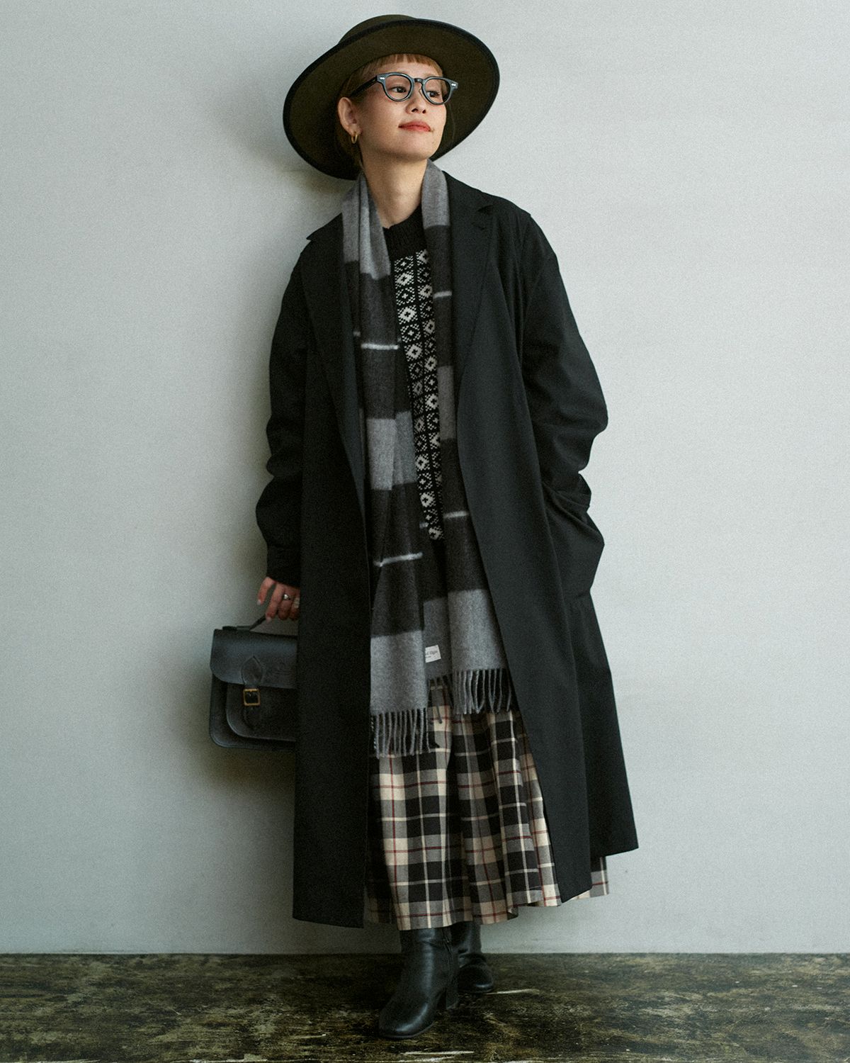 ブリティッシュメイド 別注ストール yuki ジョンストンズオブエルガン ゆきふぃるむ