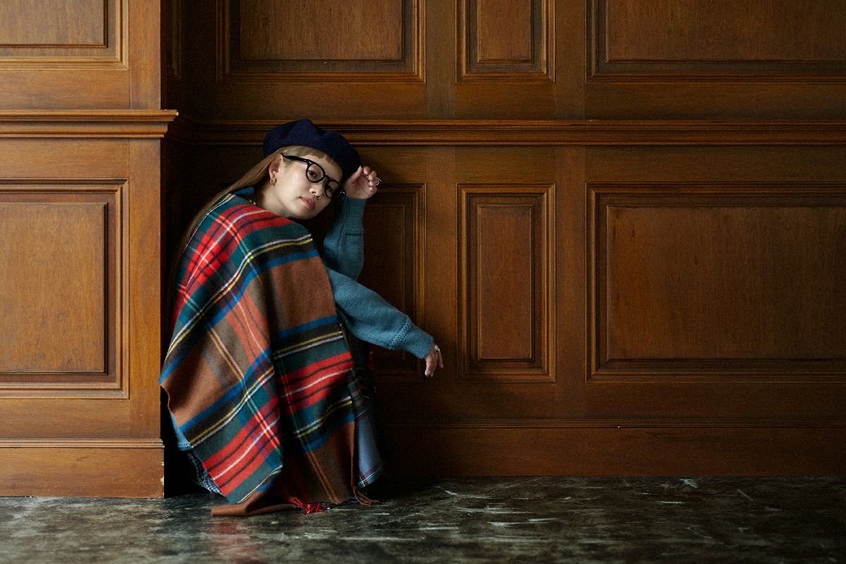 ブリティッシュメイド 別注ストール yuki ジョンストンズオブエルガン ゆきふぃるむ