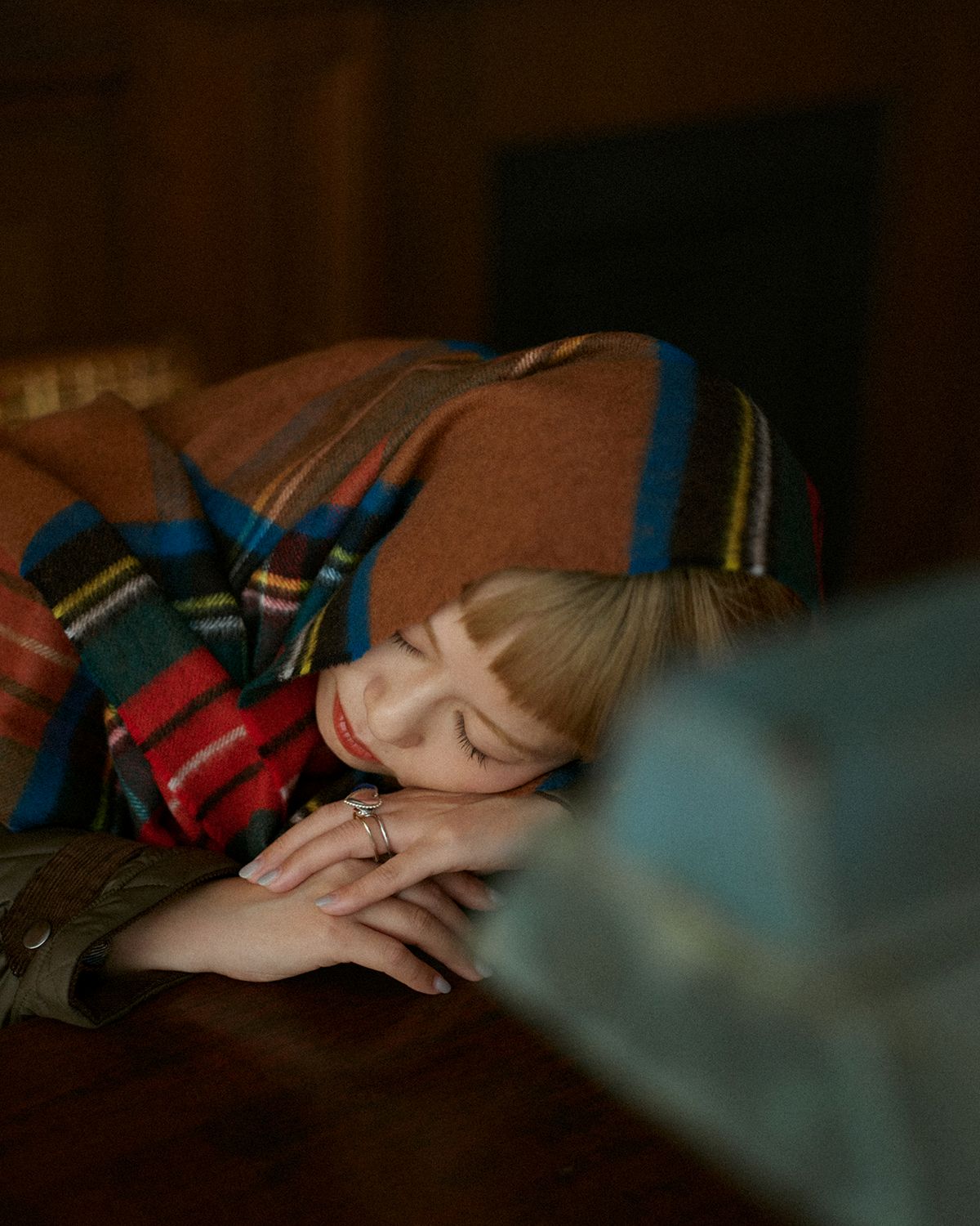 ブリティッシュメイド 別注ストール yuki ジョンストンズオブエルガン ゆきふぃるむ