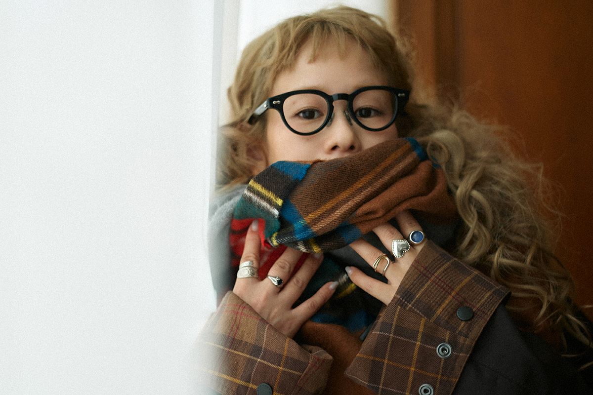 ブリティッシュメイド 別注ストール yuki ジョンストンズオブエルガン ゆきふぃるむ