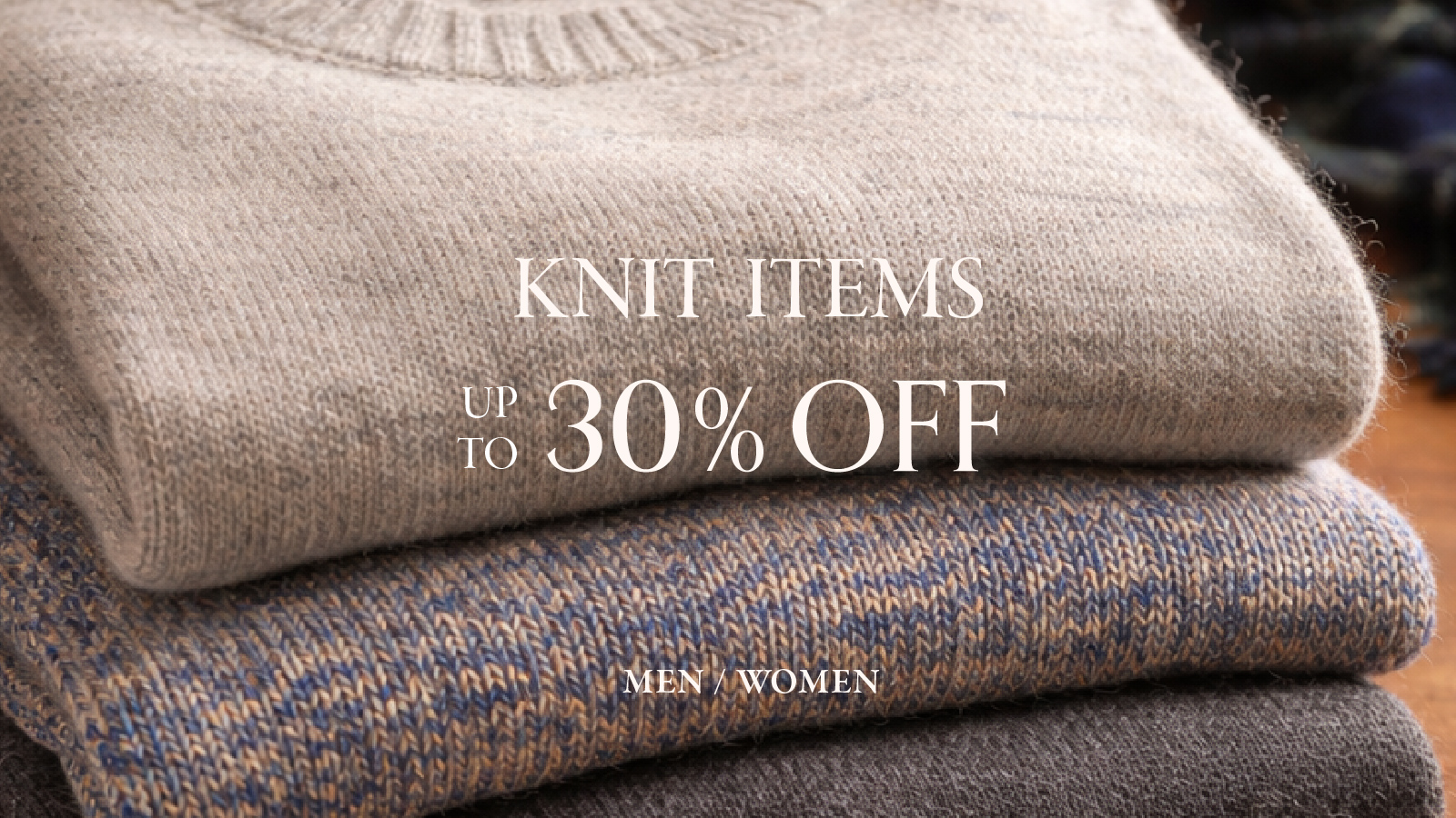 本日スタート｜会員限定でニットアイテム【20%OFF】 ジョンストンズも対象