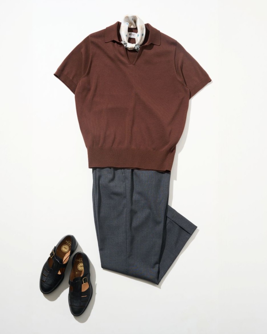 2026夏服メンズ　リゾートトラッド英国スタイル　ブリティッシュメイド