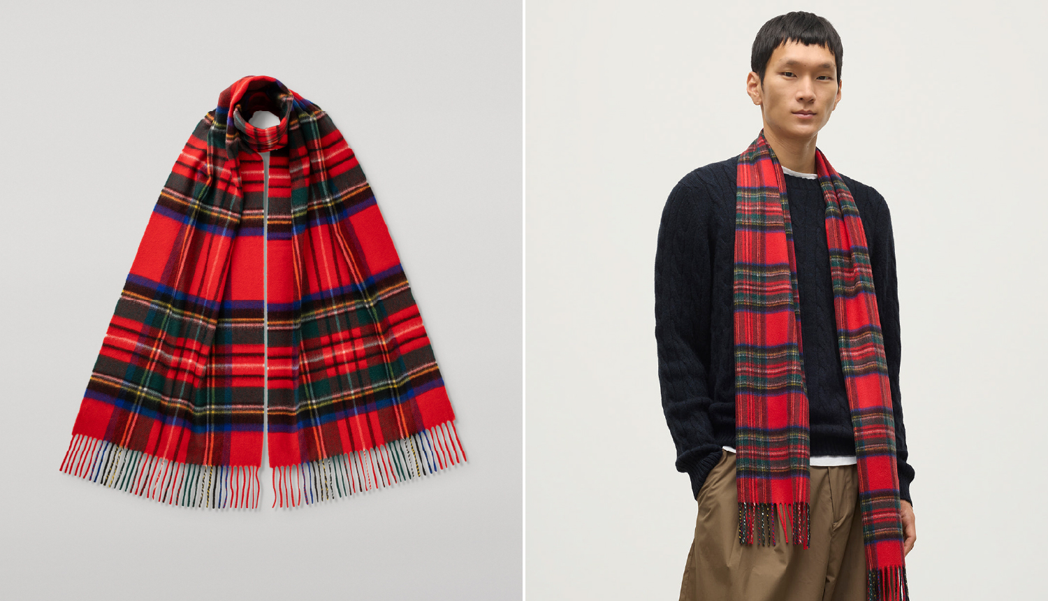 ジョンストンズ カシミヤ タータンチェック 2026秋冬